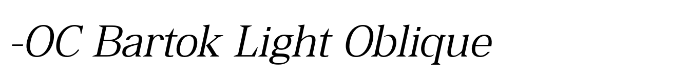 -OC Bartok Light Oblique